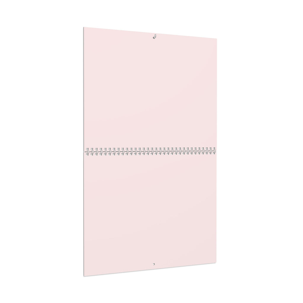Pink Feminine Wall Calendar — 12-Month Decorative Calendar