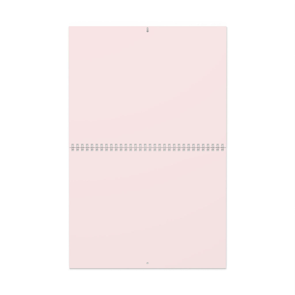 Pink Feminine Wall Calendar — 12-Month Decorative Calendar